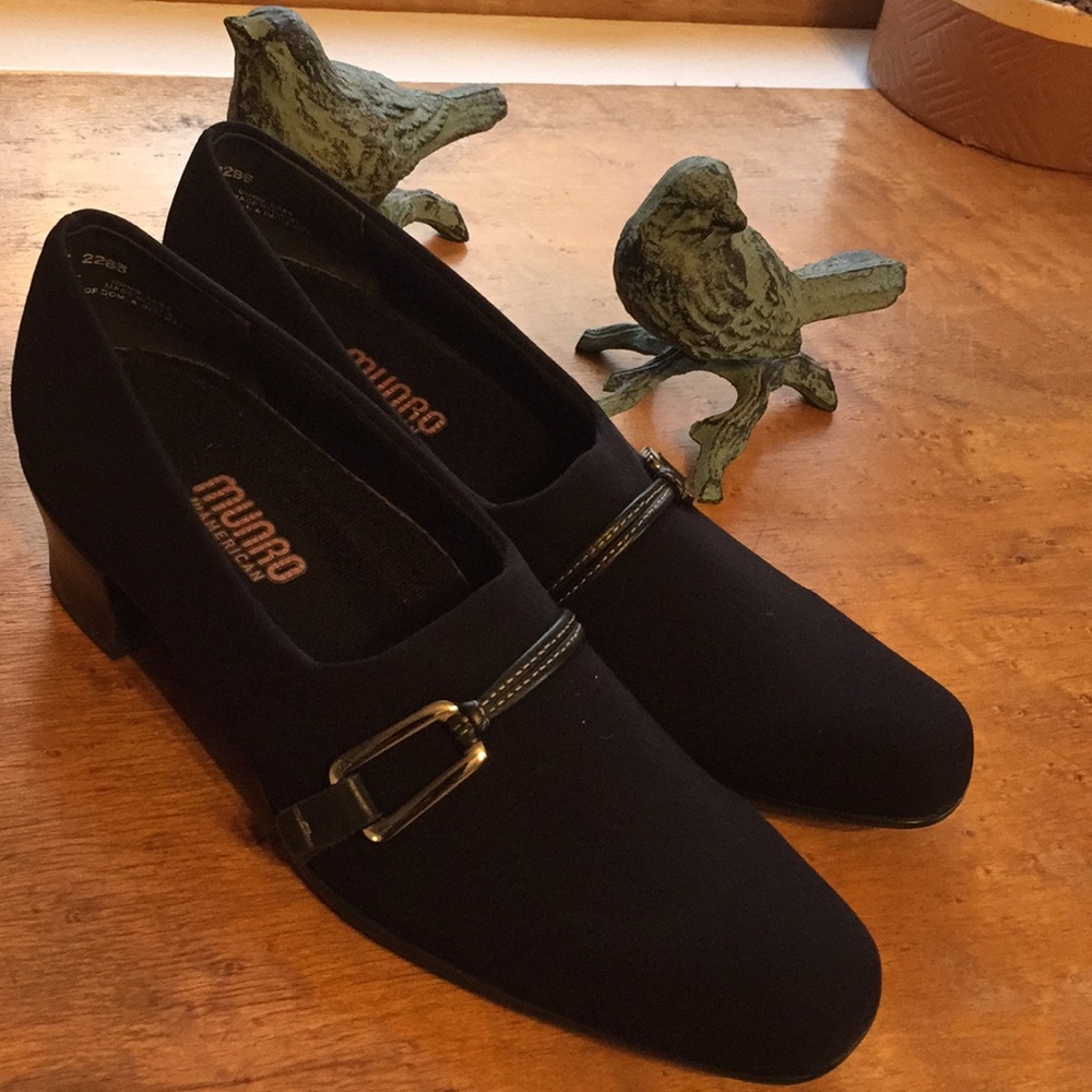 Black Dress Shoes with Buckle